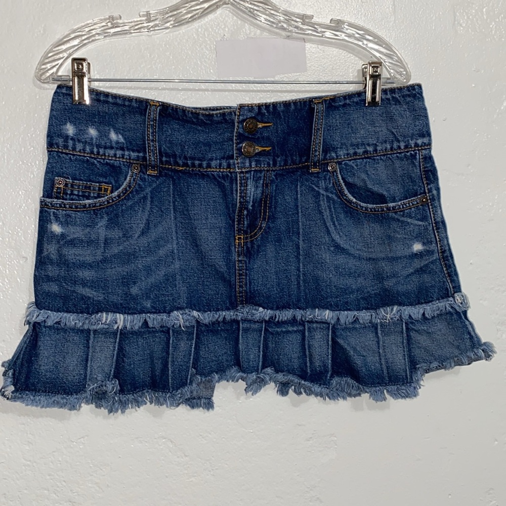 Wax Jean Denim Jean Skirt size 11 Y2K vintage